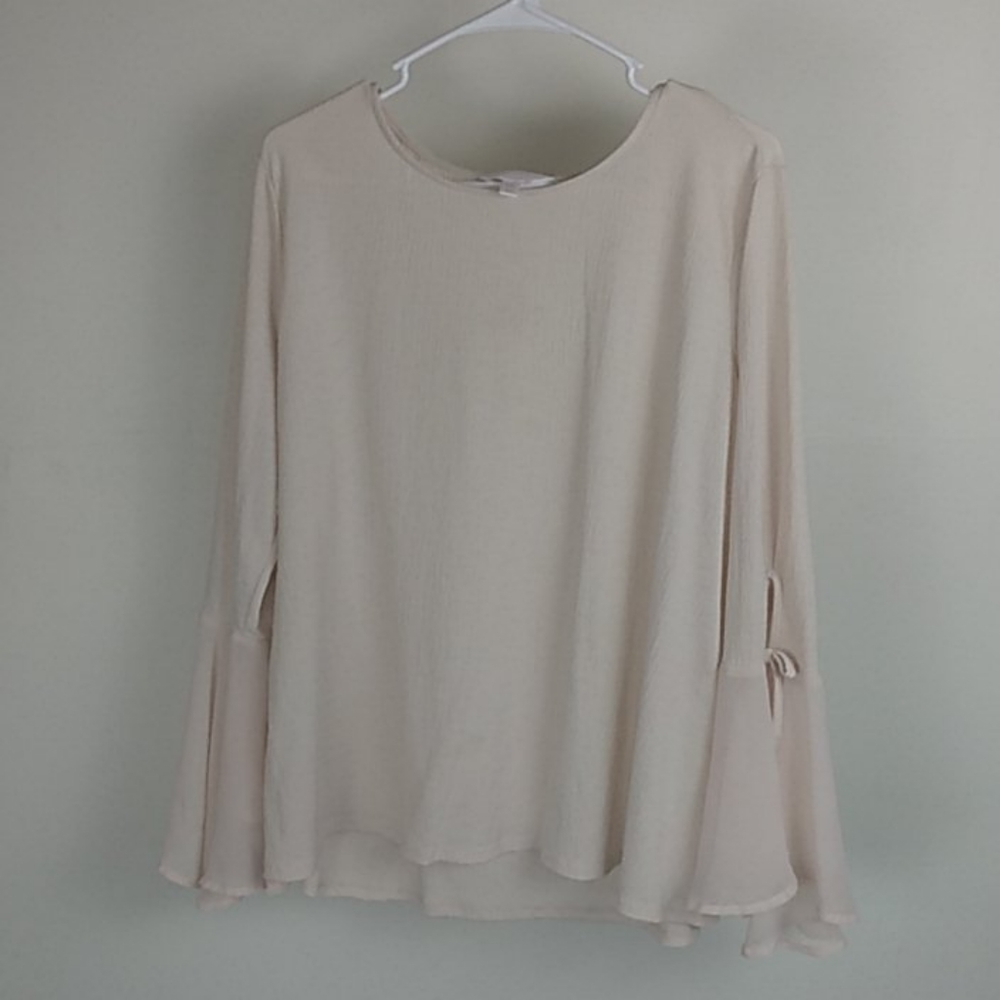 Lauren Conrad Blush/Nude Blouse